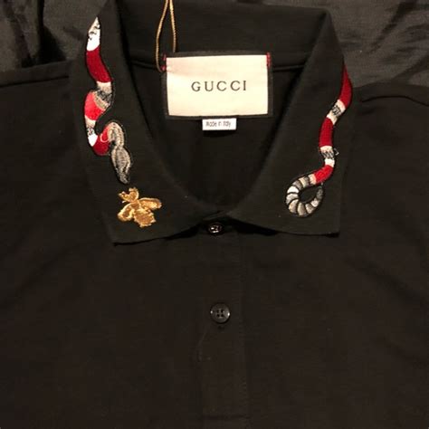 gucci collar shirt snake|gucci polo shirt snake.